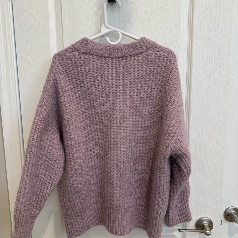 Zara Women's Lavender Button-Up Cardigan - Picture 4 of 5